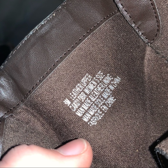 brown leather zip up ankle boots size 8 women’s - Picture 5 of 5